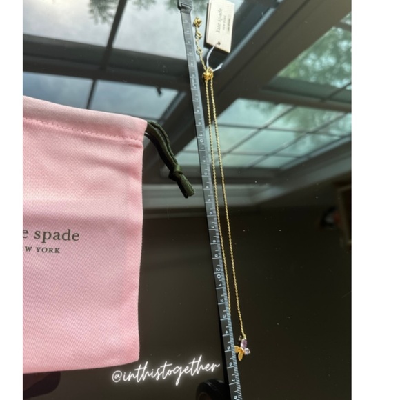 ✨PICK 2/$30✨ 🦋 Kate Spade Social Butterfly Mini Pendant w/ manufacturing flaw - Picture 10 of 10